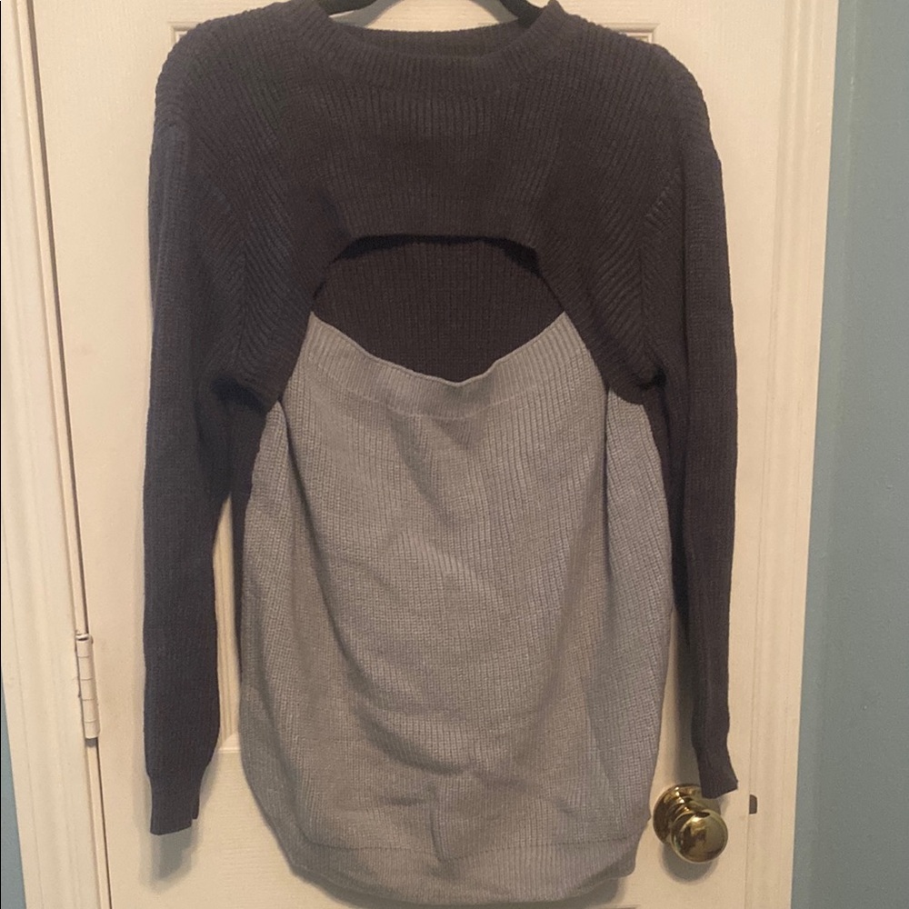 Women's Two-Tone Sweater